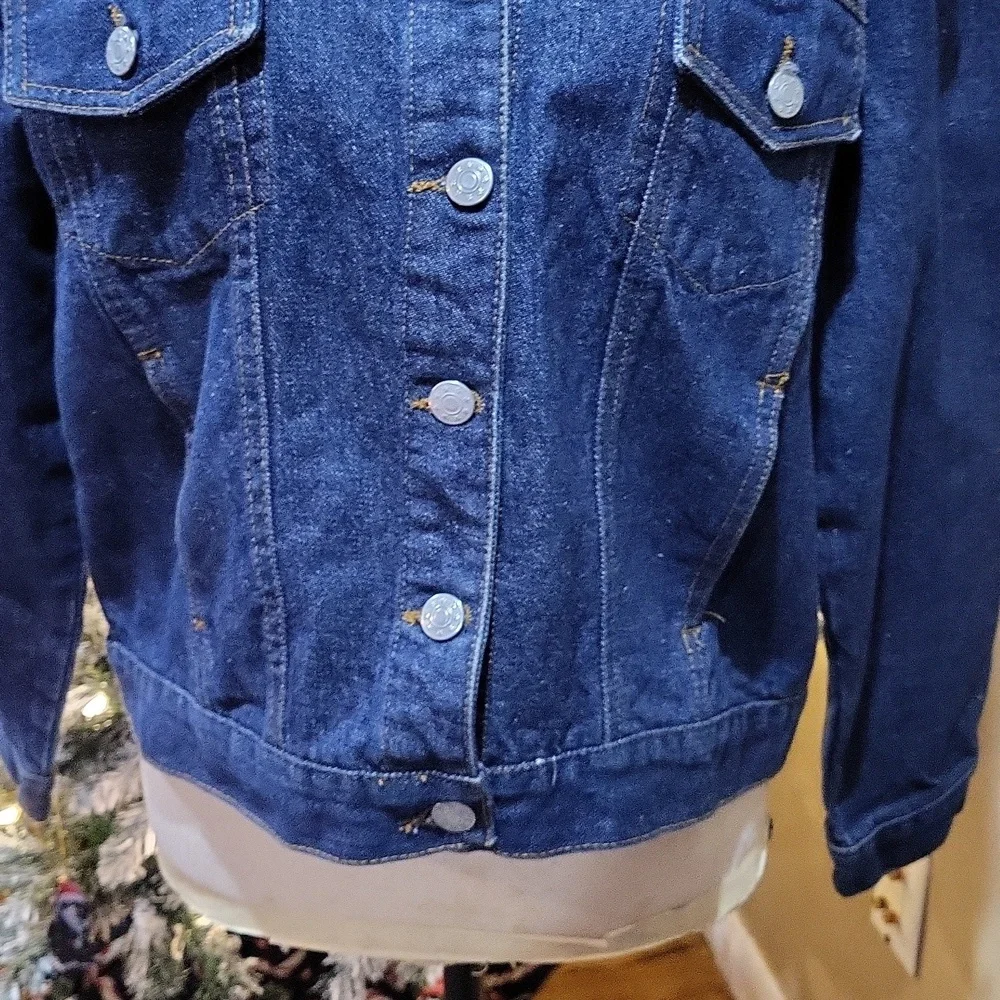 Baby Phat Denim Jacket with Red Rose Embroidery - Picture 7 of 12